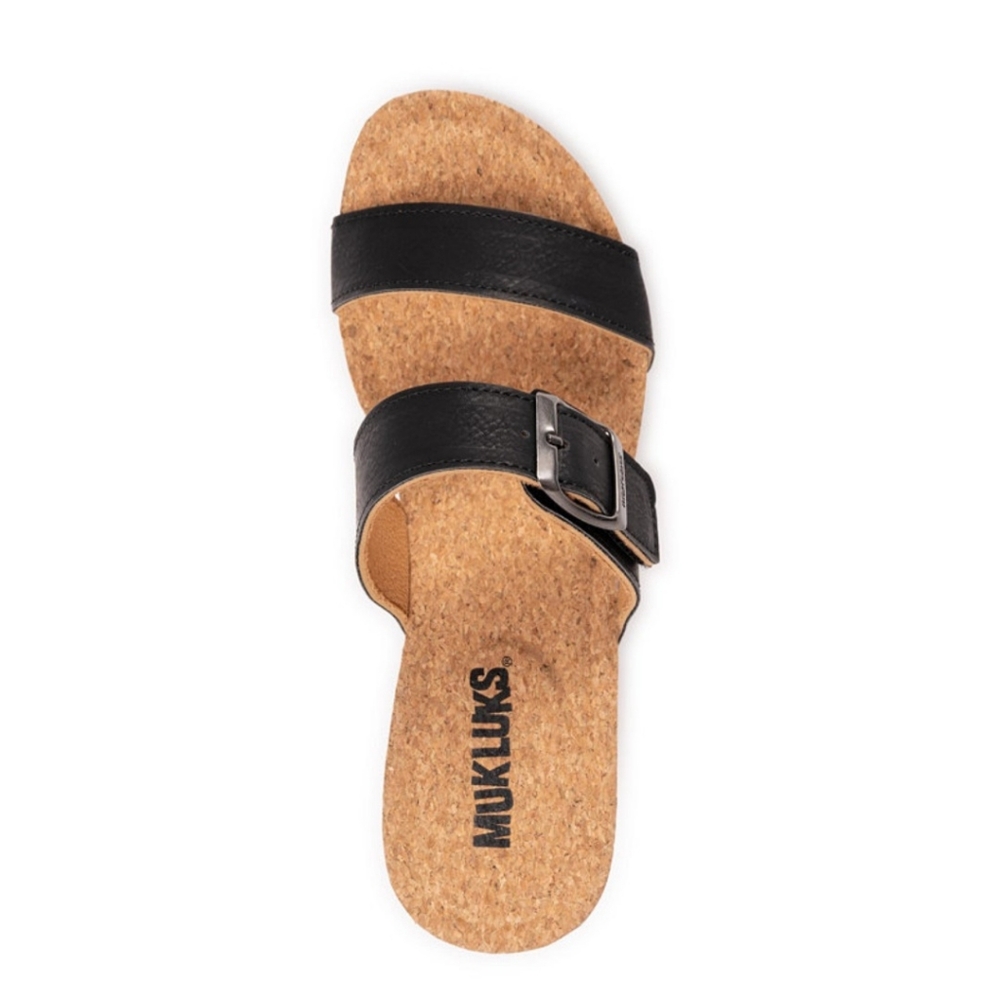 MUK LUKS WOMEN'S WINONA WEDGE SANDALS SIZE 10 NIB - Picture 3 of 6